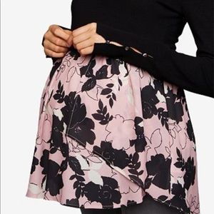 Crew neck layered look sweater